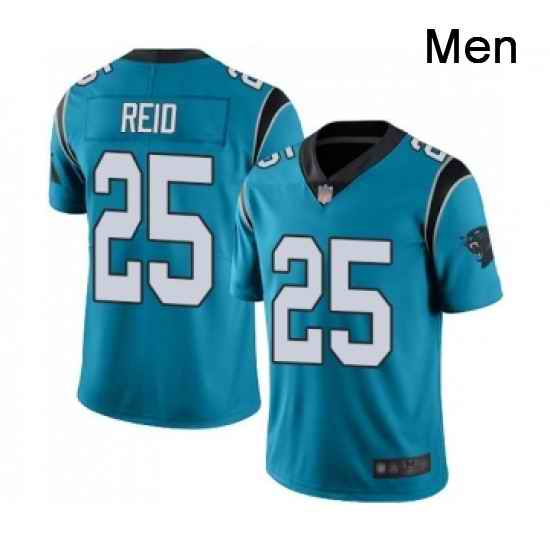 Mens Carolina Panthers 25 Eric Reid Blue Alternate Vapor Untouchable Limited Player Football Jersey